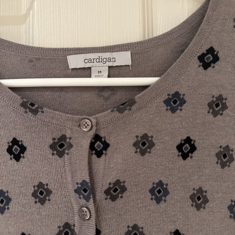 Nordstrom Rack Cardigan Gray Pattern - Picture 2 of 7